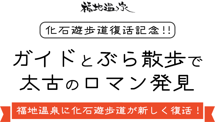 ガイドとぶら散歩で太古のロマン発見ツアー