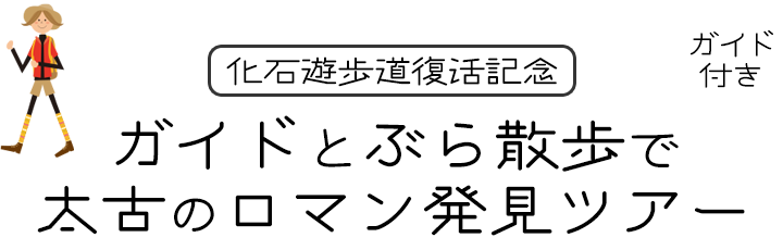 ガイドとぶら散歩で太古のロマン発見ツアー